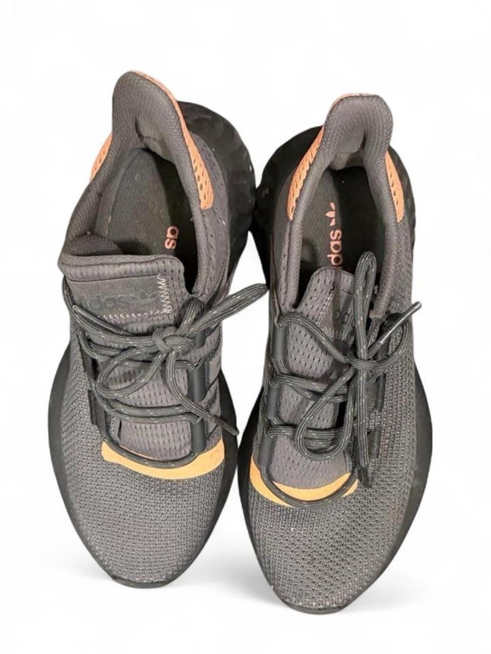 Womens Adidas Tubular Shadow Black Rose Gold Running Shoes Size 6.5
